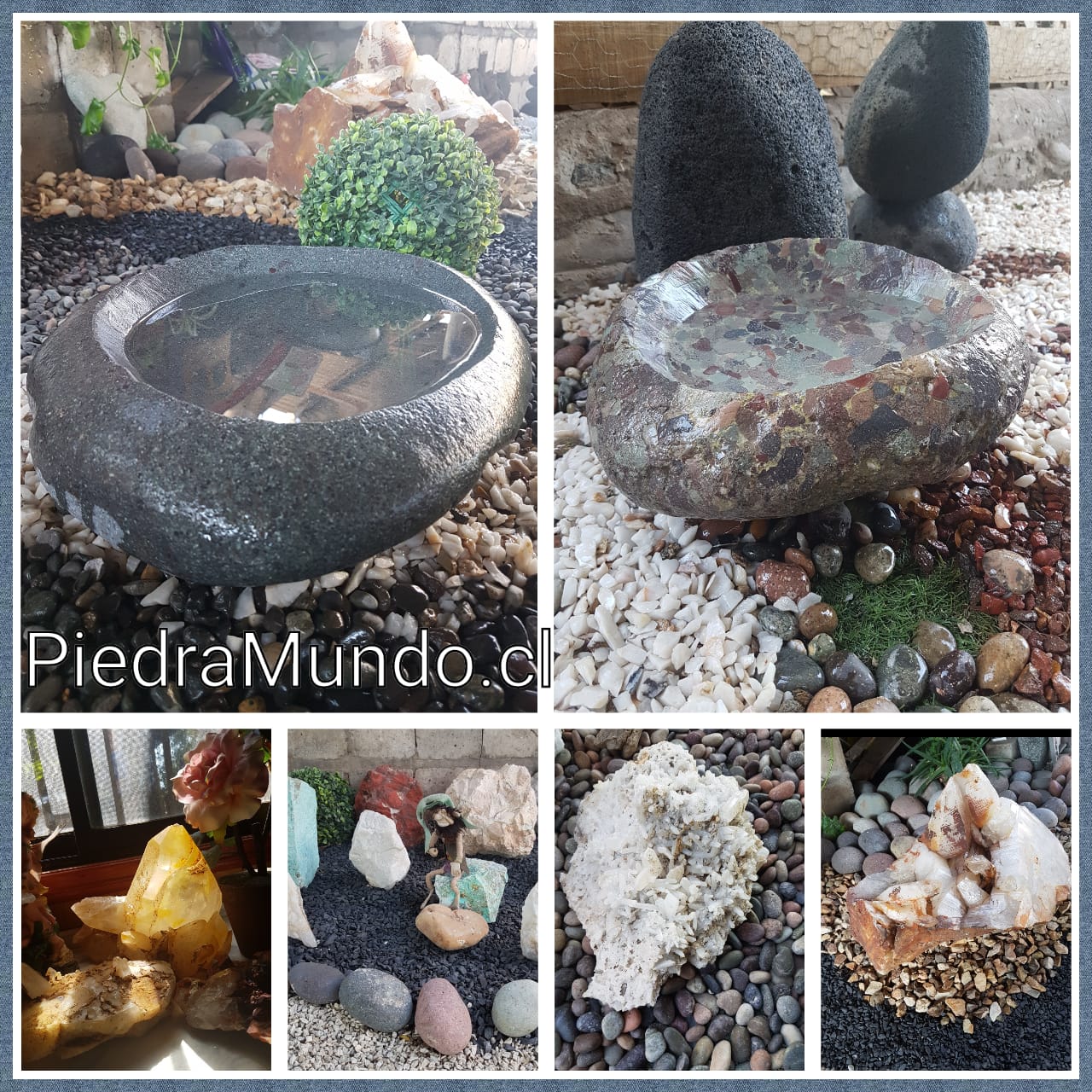 Gran variedad de piedras decorativas para decorar tu jardín y hogar